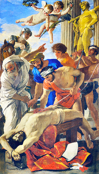 Картина Никола Пуссен "Мученичество святого Эразма" 